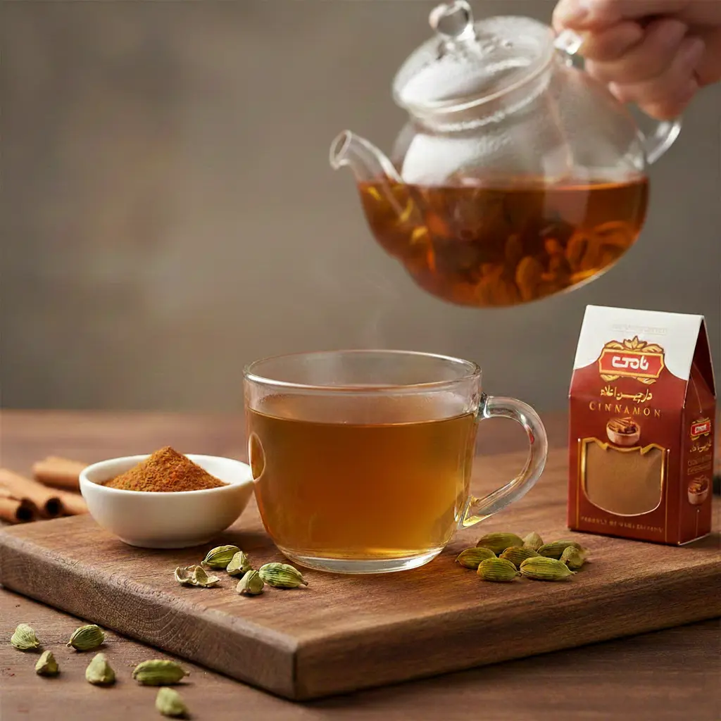 دمنوش دارچین و هل نامی