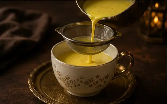 شیر زعفران و هل