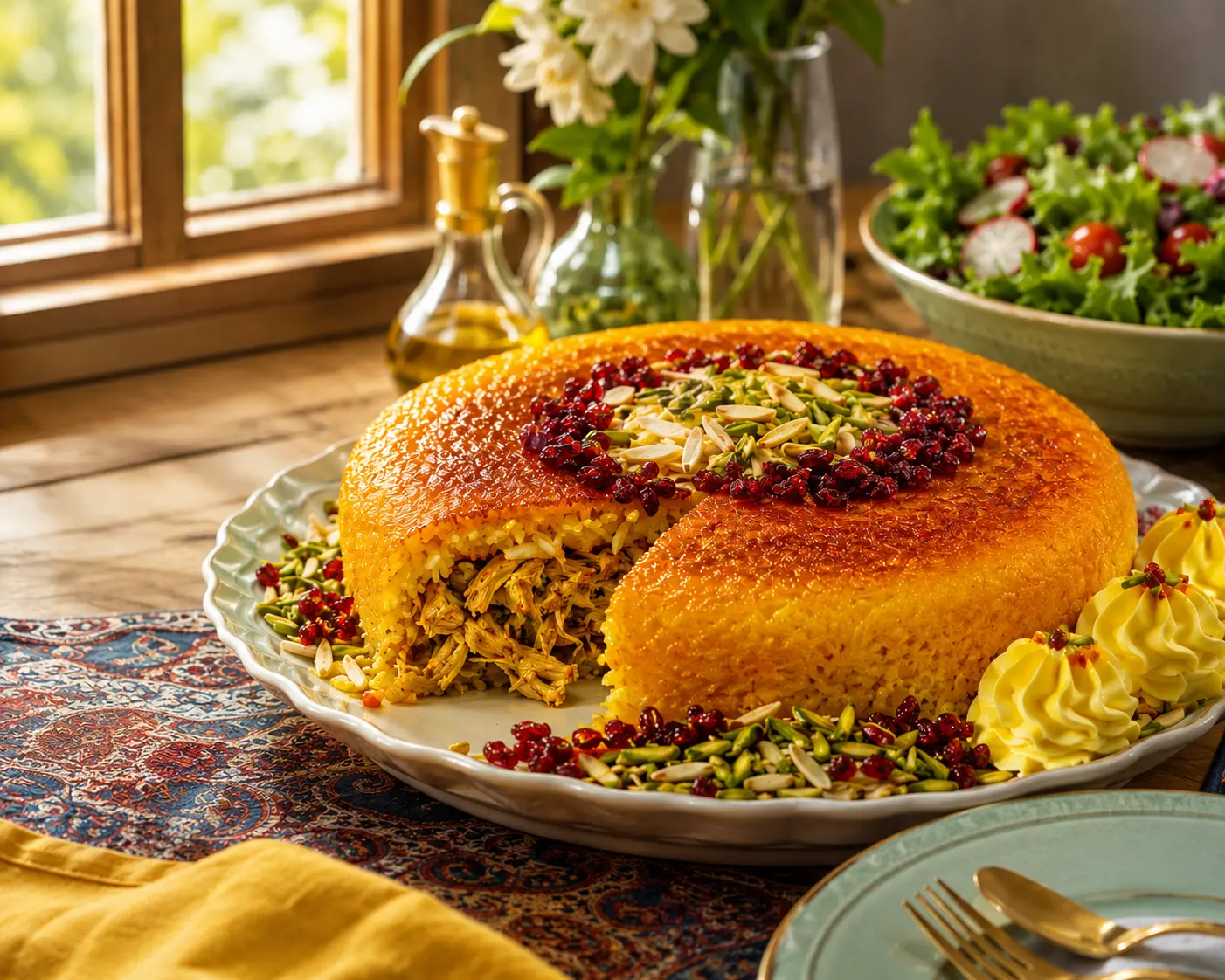 ته چین مرغ مجلسی