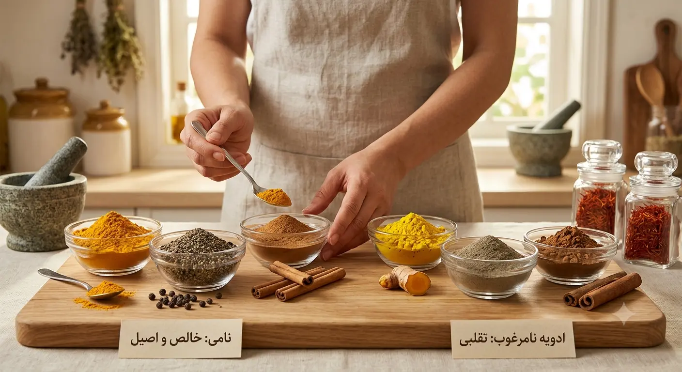 تشخیص ادویه اصل